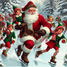 Load image into Gallery viewer, Santa Skating - Coasters 6958