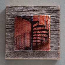 Load image into Gallery viewer, Staircase Art - On Barn Board 0036