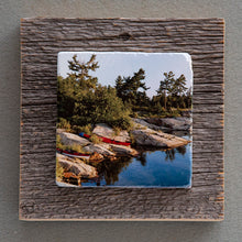 Load image into Gallery viewer, On The Rocks - On Barn Board 1566