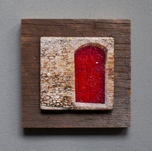 Load image into Gallery viewer, Red Door - On Barn Board 9387