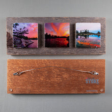 Load image into Gallery viewer, Custom Art Triptych On Barn Board
