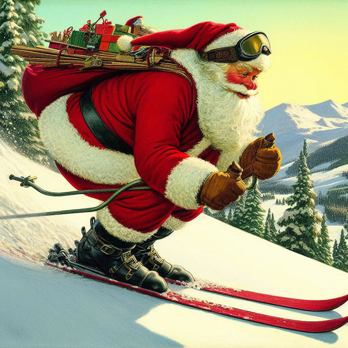 Santa Ski Racing - Coasters 6955