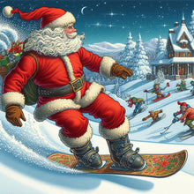 Load image into Gallery viewer, Santa Snowboarding - Coasters 6956
