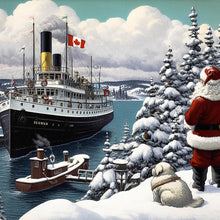 Load image into Gallery viewer, Santa &amp; The Segwun Steamship - Coasters 6967
