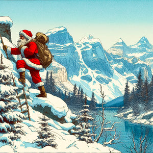 Santa The Mountain Climber - Coasters 6971