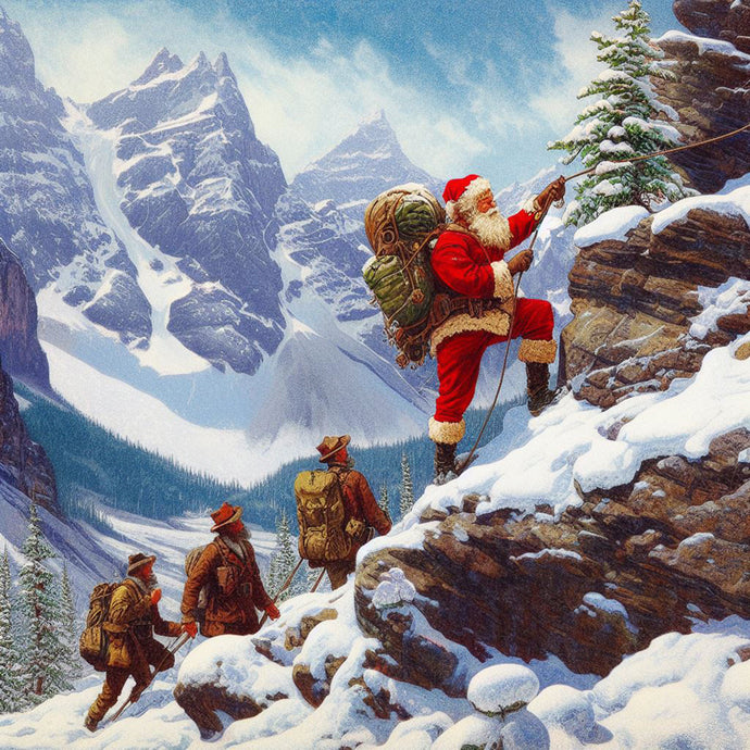 Santa & The Mountain Climbers - Coasters 6973