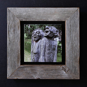 The Loving Feeling - Framed Barn Board Grey 0128