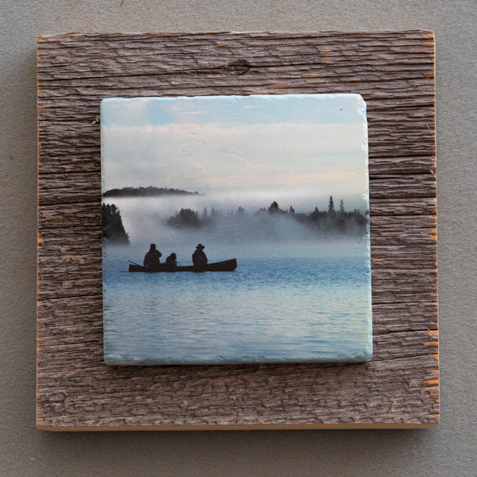 The Morning Paddle III - On Barn Board  0143