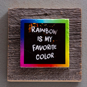 Rainbow - On Barn Board 0003C