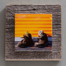 Load image into Gallery viewer, Boot Art - On Barn Board 5586
